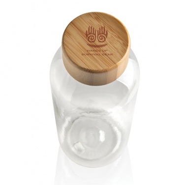 Logo trade corporate gift photo of: RCS RPET bottle with bamboo lid