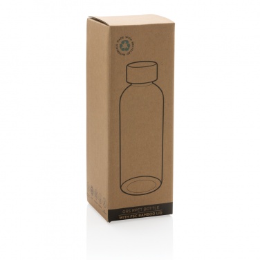 Logotrade promotional gift image of: RCS RPET bottle with bamboo lid