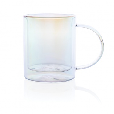 Logotrade promotional merchandise image of: Deluxe double wall electroplated glass mug