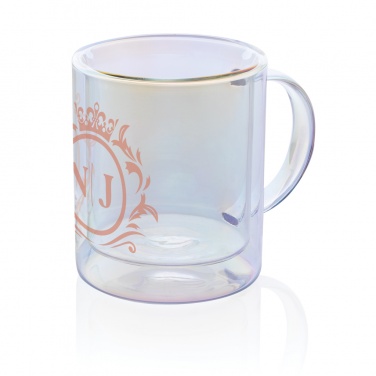 Logotrade promotional merchandise image of: Deluxe double wall electroplated glass mug