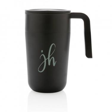 Logotrade promotional giveaways photo of: GRS Recycled PP and SS mug with handle