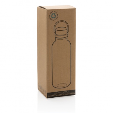 Logotrade corporate gift picture of: RCS RPET bottle with bamboo lid and handle