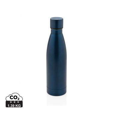 Logo trade promotional giveaways picture of: RCS Recycled stainless steel solid vacuum bottle