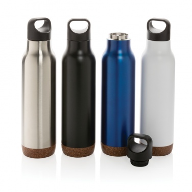 Logo trade promotional gifts image of: Cork leakproof vacuum flask