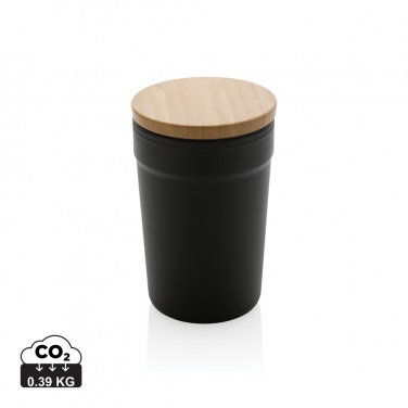 Logotrade promotional merchandise picture of: GRS certified recycled PP mug with bamboo lid