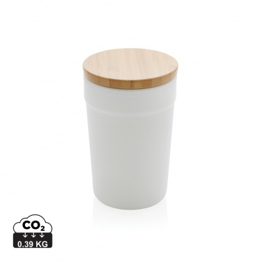 Logotrade business gift image of: GRS certified recycled PP mug with bamboo lid