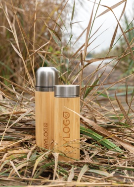 Logotrade advertising product picture of: Bamboo vacuum travel flask