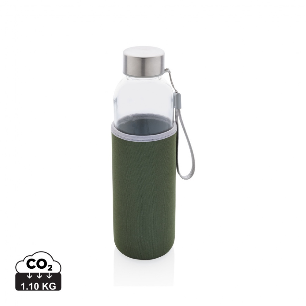 Logotrade advertising product image of: Glass bottle with neoprene sleeve