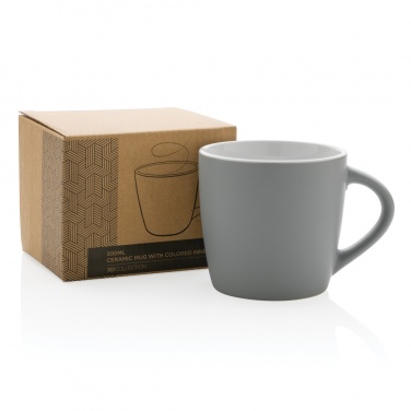 Logo trade corporate gift photo of: Ceramic mug with coloured inner 300ml