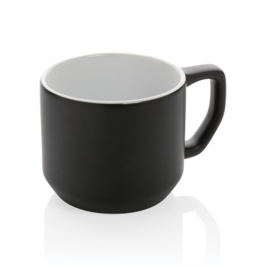 Logo trade promotional giveaway photo of: Ceramic modern mug 350ml