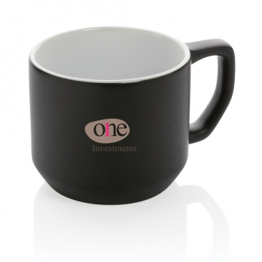 Logo trade promotional merchandise image of: Ceramic modern mug 350ml