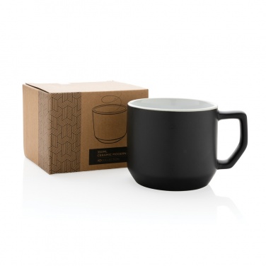 Logo trade promotional giveaways image of: Ceramic modern mug 350ml