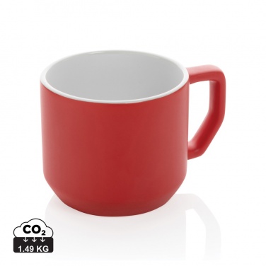 Logotrade promotional item picture of: Ceramic modern mug 350ml