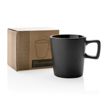 Logo trade business gift photo of: Ceramic modern coffee mug 300ml