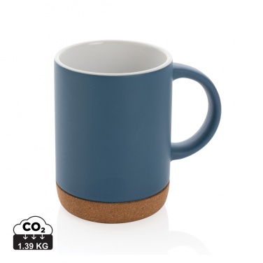 Logo trade promotional gift photo of: Ceramic mug with cork base 280ml