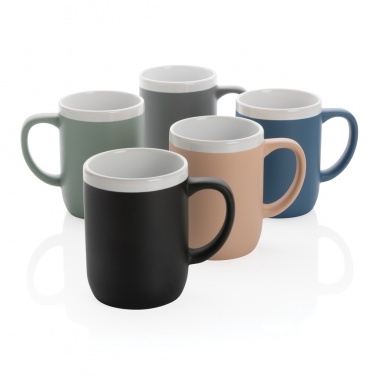 Logo trade promotional giveaways picture of: Ceramic mug with white rim 300ml