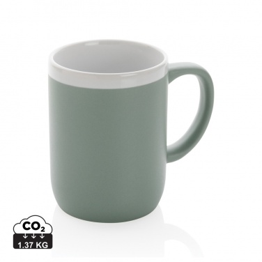 Logo trade corporate gifts picture of: Ceramic mug with white rim 300ml