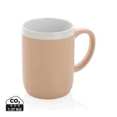 Logo trade business gifts image of: Ceramic mug with white rim 300ml