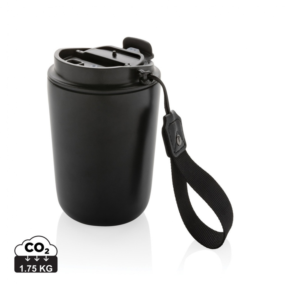 Logotrade promotional giveaway picture of: Cuppa RCS re-steel vacuum tumbler with lanyard