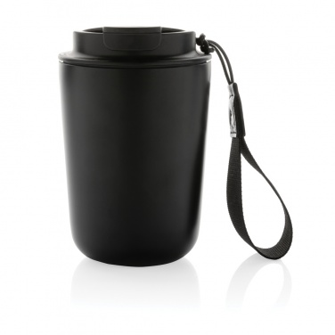 Logotrade promotional product picture of: Cuppa RCS re-steel vacuum tumbler with lanyard