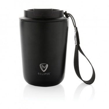 Logo trade corporate gifts picture of: Cuppa RCS re-steel vacuum tumbler with lanyard