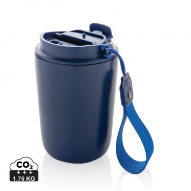 Logo trade corporate gifts picture of: Cuppa RCS re-steel vacuum tumbler with lanyard