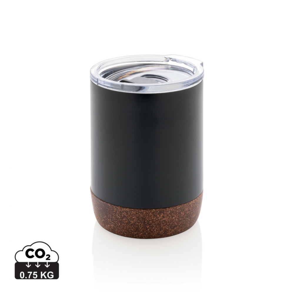 Logotrade promotional gift picture of: RCS Re-steel cork small vacuum coffee mug