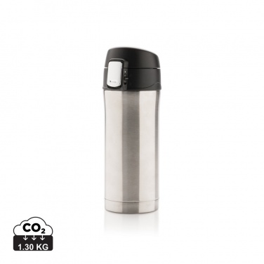 Logo trade promotional gift photo of: RCS Recycled stainless steel easy lock vacuum mug