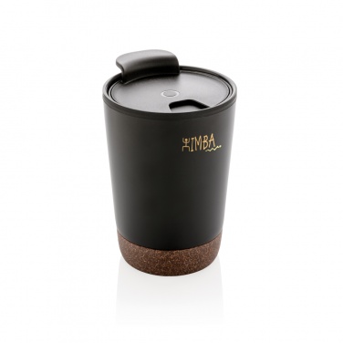 Logo trade business gifts image of: GRS RPP stainless steel cork coffee tumbler