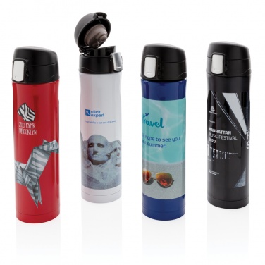 Logo trade promotional merchandise image of: RCS Re-steel easy lock vacuum flask