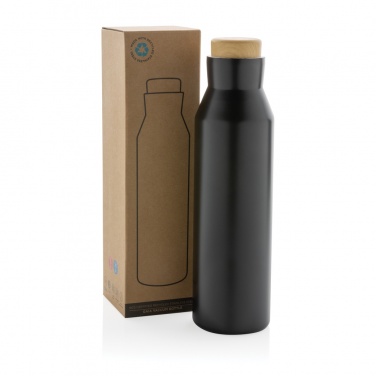 Logo trade promotional giveaways picture of: Gaia RCS certified recycled stainless steel vacuum bottle