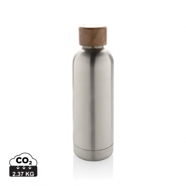 Logotrade promotional giveaways photo of: Wood RCS certified recycled stainless steel vacuum bottle