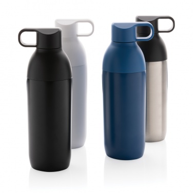 Logo trade business gifts image of: Flow RCS recycled stainless steel vacuum bottle