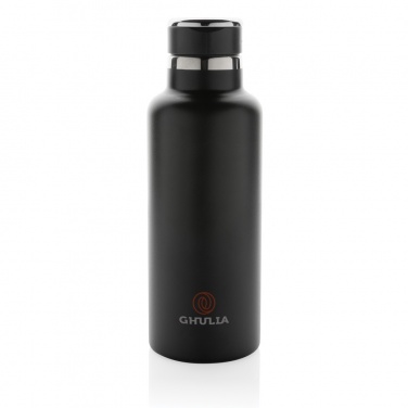 Logo trade corporate gift photo of: Hydro RCS recycled stainless steel vacuum bottle with spout