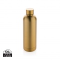 RCS Recycled stainless steel Impact vacuum bottle, golden