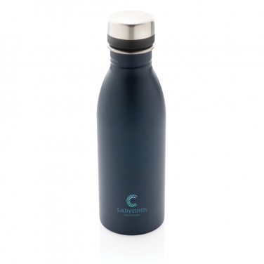 Logo trade corporate gifts picture of: RCS Recycled stainless steel deluxe water bottle