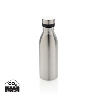 Logo trade promotional giveaways picture of: RCS Recycled stainless steel deluxe water bottle