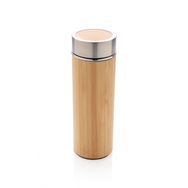 Logo trade promotional products picture of: Leak proof bamboo vacuum bottle