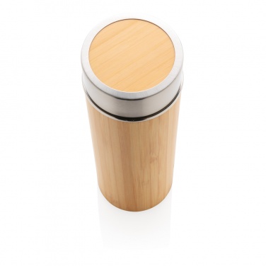 Logotrade business gift image of: Leak proof bamboo vacuum bottle