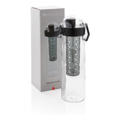 Logo trade promotional giveaways image of: Honeycomb lockable leak proof infuser bottle