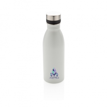 Logo trade advertising products image of: Deluxe stainless steel water bottle