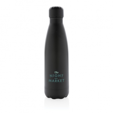 Logotrade promotional gift picture of: Solid colour vacuum stainless steel bottle 500 ml