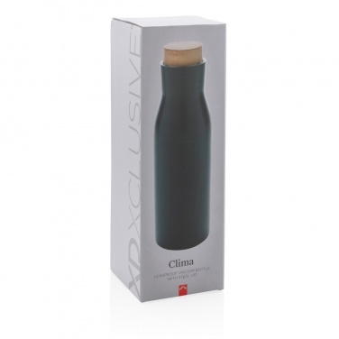 Logotrade promotional product picture of: Clima leakproof vacuum bottle with steel lid