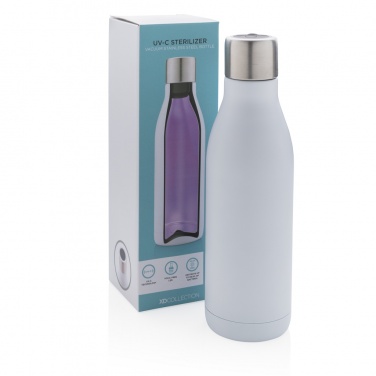 Logotrade promotional gifts photo of: UV-C steriliser vacuum stainless steel bottle