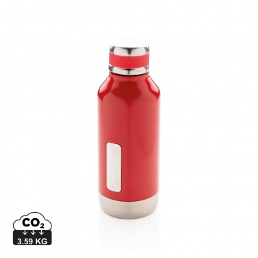 Logo trade promotional items image of: Leak proof vacuum bottle with logo plate