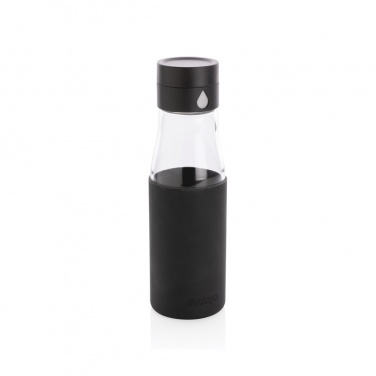 Logo trade promotional giveaways picture of: Ukiyo glass hydration tracking bottle with sleeve