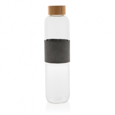 Logo trade advertising product photo of: Impact borosilicate glass bottle with bamboo lid