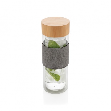 Logo trade corporate gift photo of: Impact double wall borosilicate glass bottle