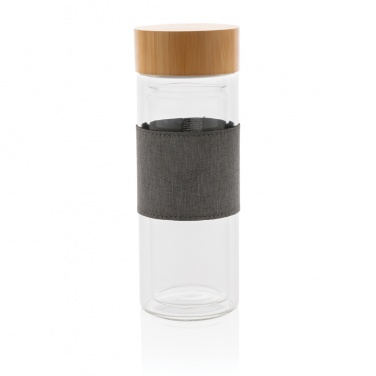 Logo trade promotional gifts image of: Impact double wall borosilicate glass bottle