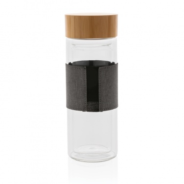 Logo trade promotional items picture of: Impact double wall borosilicate glass bottle